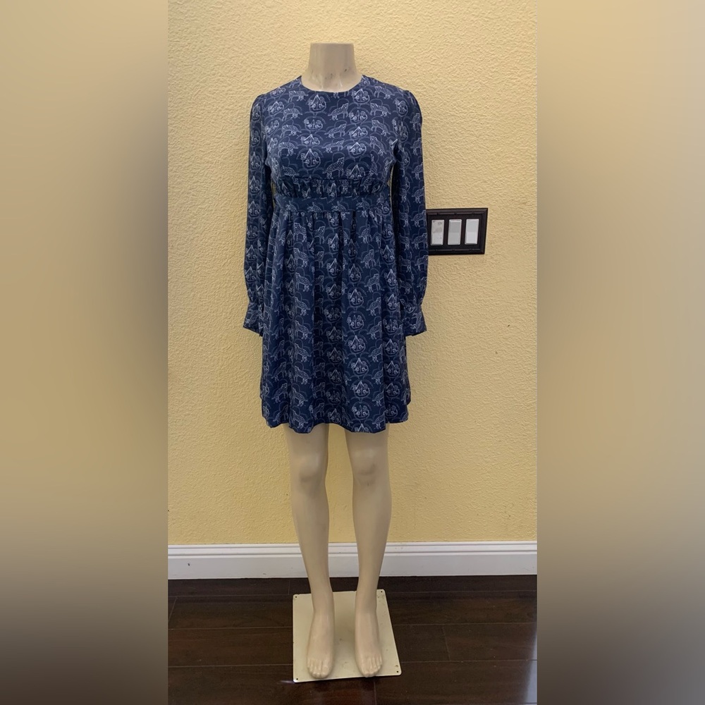 Family Affairs x UO Size Small Ariel Long Sleeve Baby Doll Dress With Belt - Picture 2 of 12